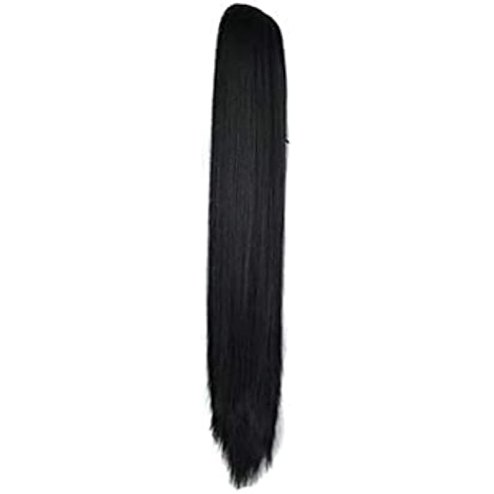 DILLARDS Women Clip Pony Tail Hair Extension Black Color Straught - Image 2